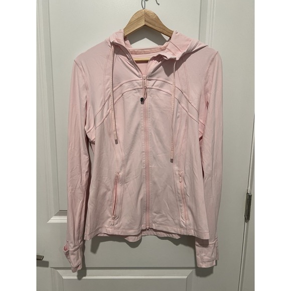 Lululemon Hooded Define Full Zip Jacket Strawberry Milkshake Size 12 Yoga Pilate - Picture 2 of 6